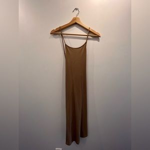 H&M Beige Open-back Dress M